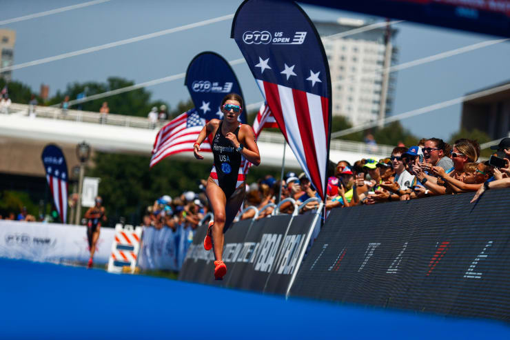 Triathletes compete at 2023 USA Triathlon Nationals in Milwaukee.